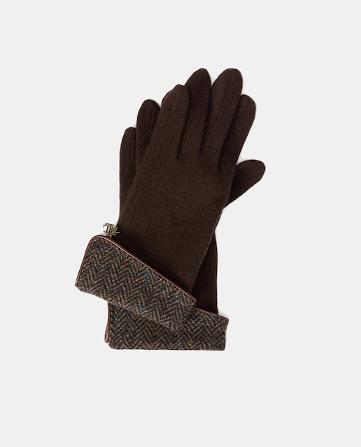 Imagen 0 de Guantes de mujer de punto con detalle con logo.