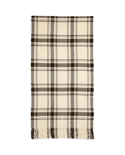 Imagen 0 de Bufanda de mujer de lana con estampado de cuadros