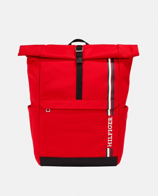 Imagen 0 de Mochila roja con bolsillo exterior y bolsillos laterales
