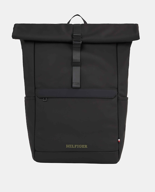 Imagen 0 de Mochila estilo rolltop con detalle de la marca