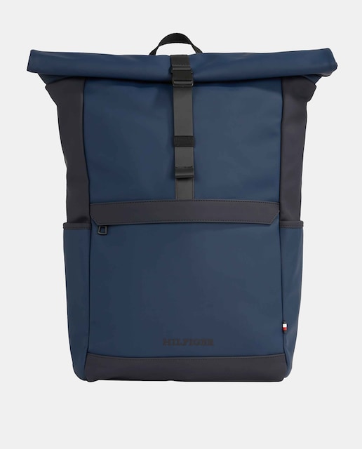 Imagen 0 de Mochila estilo rolltop con detalle de la marca