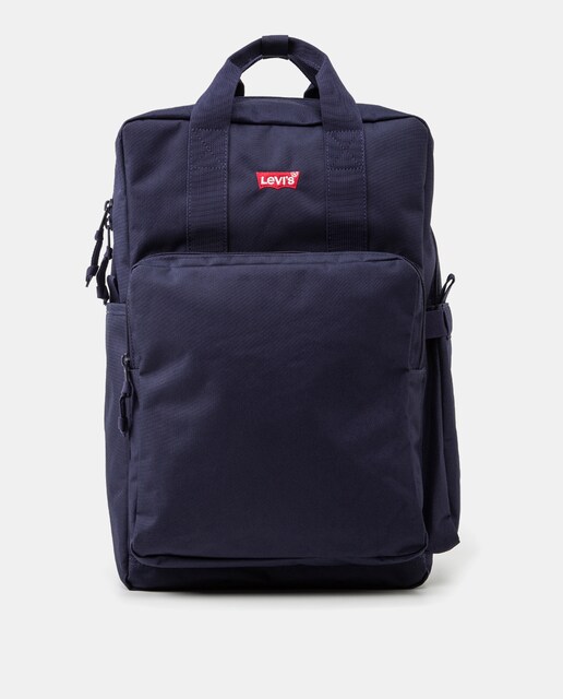 Imagen 0 de Mochila grande en azul marino con cremallera