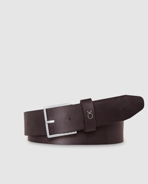 Imagen 0 de Cinturón de hombre de piel en marrón