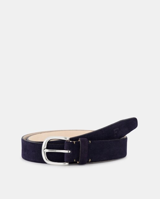 Imagen 0 de Cinturón de hombre de piel de ante