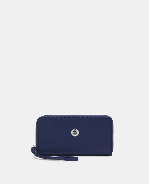 Imagen 0 de Cartera grande en azul marino con cremallera