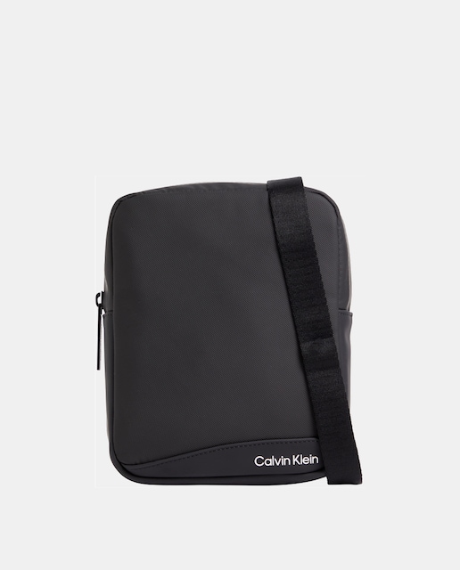 Imagen 0 de Bandolera pequeña engomada en negro con cremallera