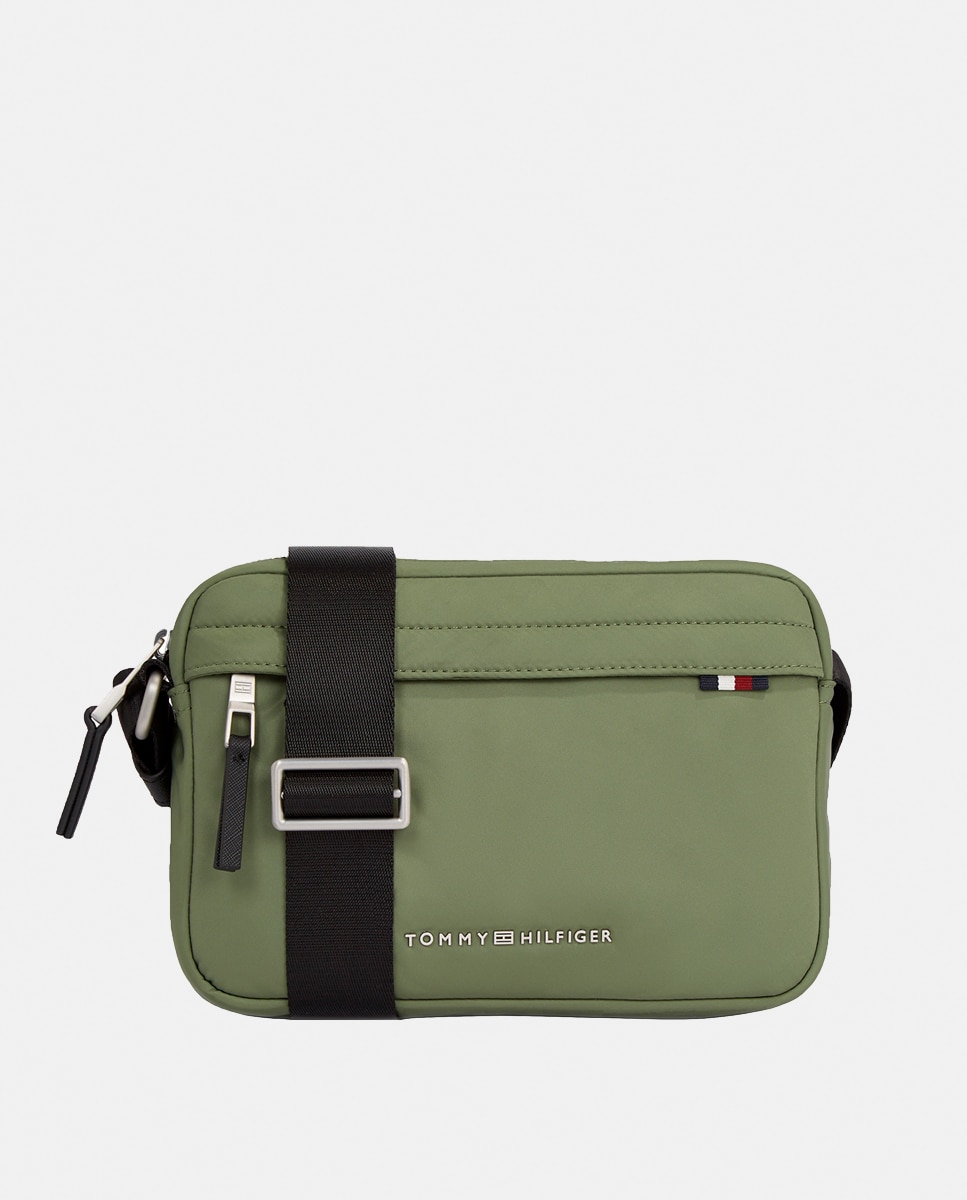 Imagen 0 de Bandolera en verde con bolsillo exterior