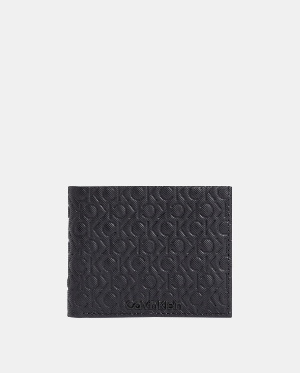 Imagen 0 de Cartera bifold 6cc piel Calvin Klein monogram con billetero