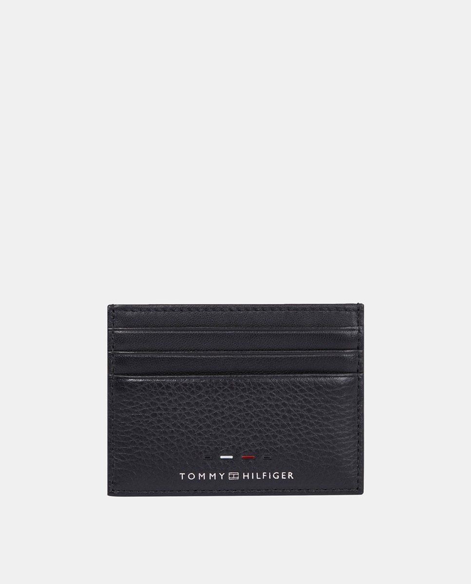Imagen 0 de Tarjetero de hombre en color negro de Tommy Hilfiger.