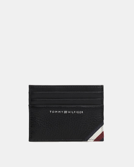 Imagen 0 de Set con tarjetero de hombre en color negro de Tommy Hilfiger.