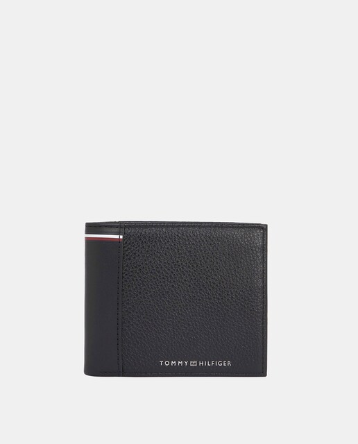 Imagen 0 de Cartera de piel con detalle de la marca