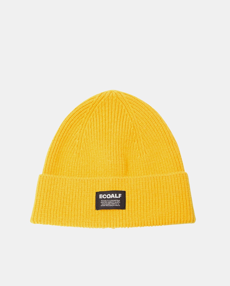Imagen 0 de Gorro de lana reciclada color amarillo