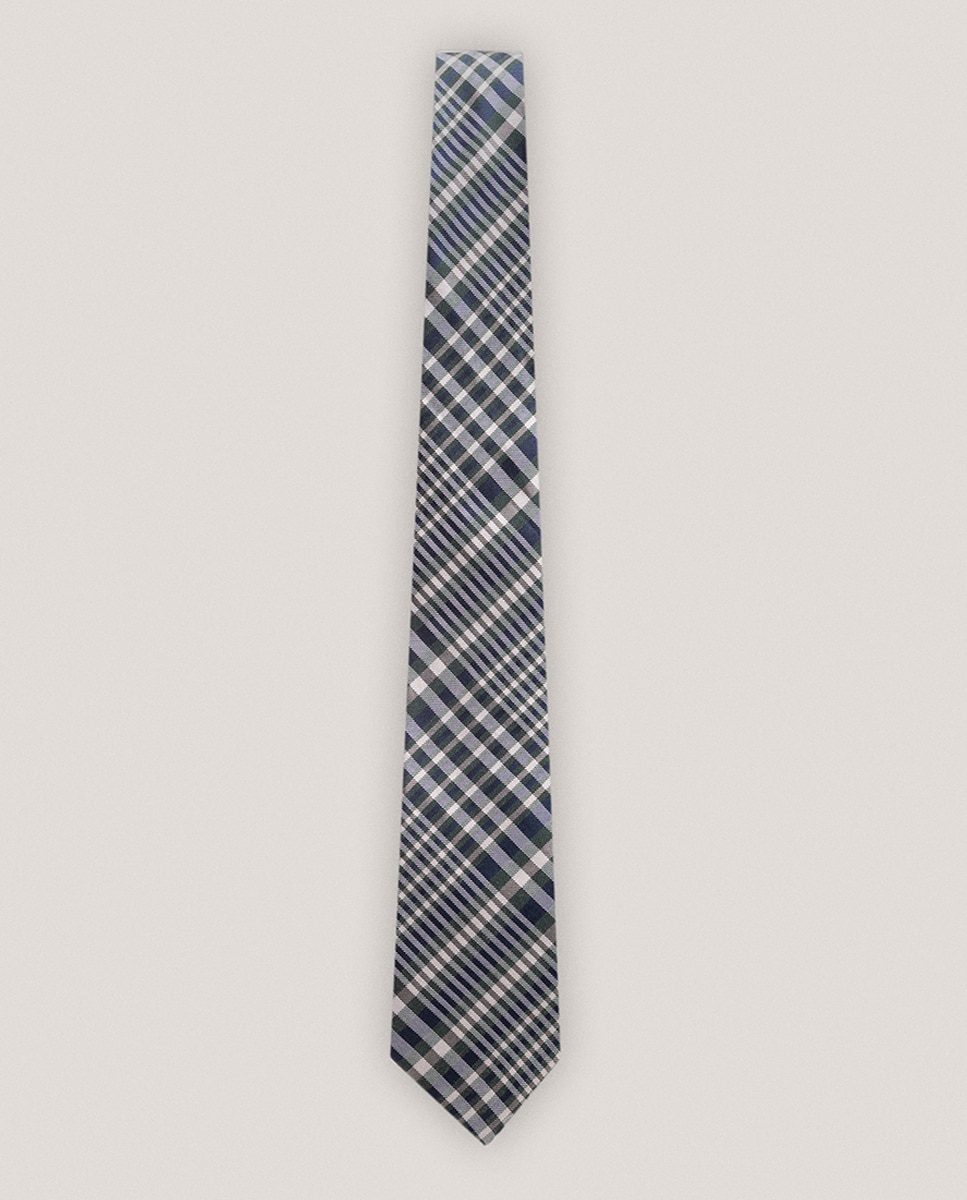Imagen 0 de Corbata de hombre de seda cuadros