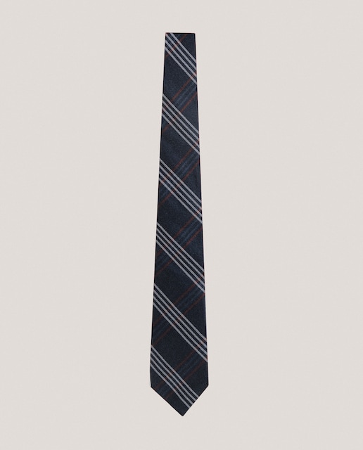 Imagen 0 de Corbata de hombre de cuadros lana y seda