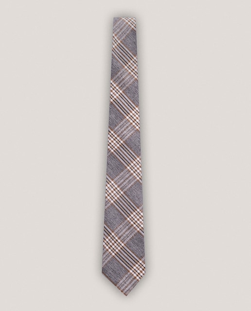 Imagen 0 de Corbata de hombre de cuadros lana y seda