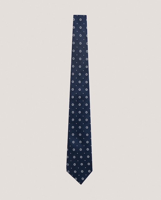 Imagen 0 de Corbata de hombre de seda con Jacquard flor