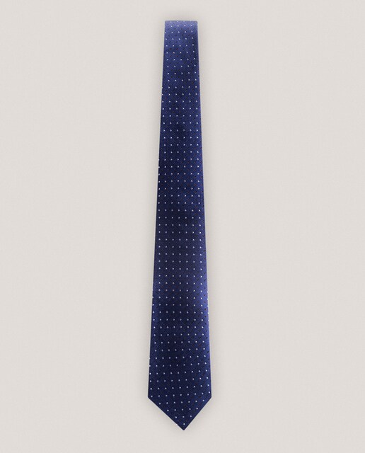 Imagen 0 de Corbata de hombre de seda lunares