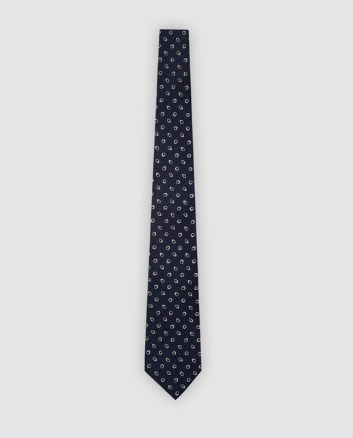 Imagen 0 de Corbata de hombre de seda jacquard óvalos