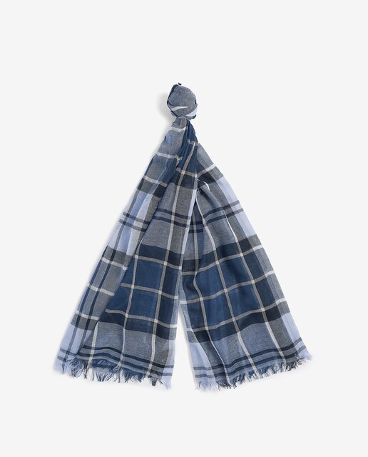 Imagen 0 de Bufanda de hombre con diseño exclusivo Barbour con detalle de flecos