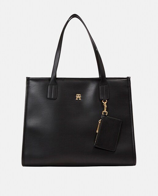 Imagen 0 de Tote en negro con monedero extraíble