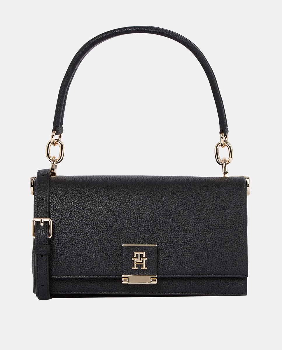Imagen 0 de Bolso de hombro con cierre logotipo