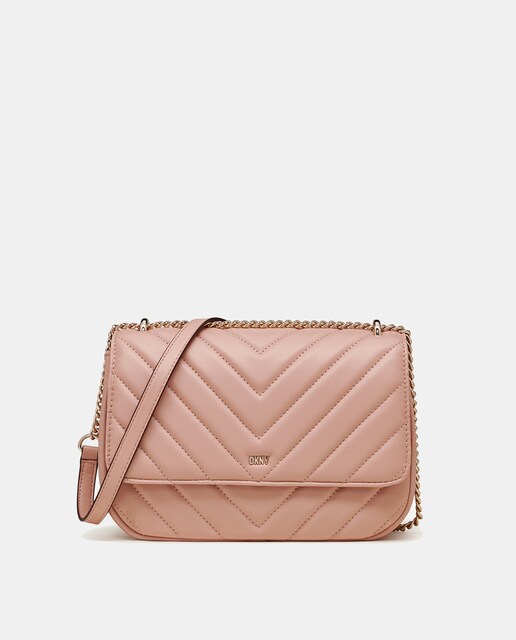 Imagen 0 de Bolso DKNY Veronica con asa de cadena y cierre de iman