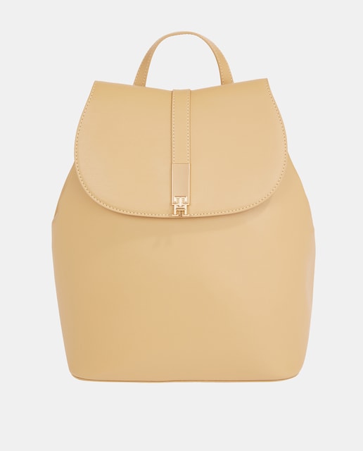 Imagen 0 de Mochila mediana de mujer en color beige de Tommy Hilfiger.