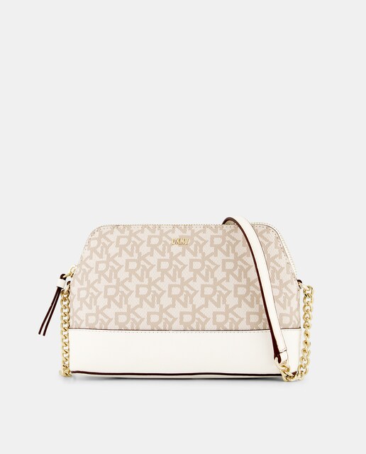 Imagen 0 de Bandolera mediana DKNY Bryant en PVC con asa larga y cierre cremallera