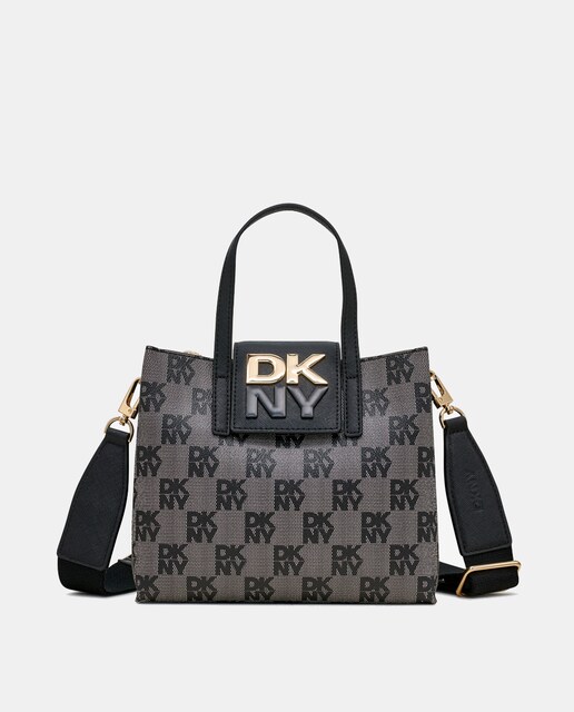 Imagen 0 de Bolso DKNY FAYE con asa media y estampado logo marca