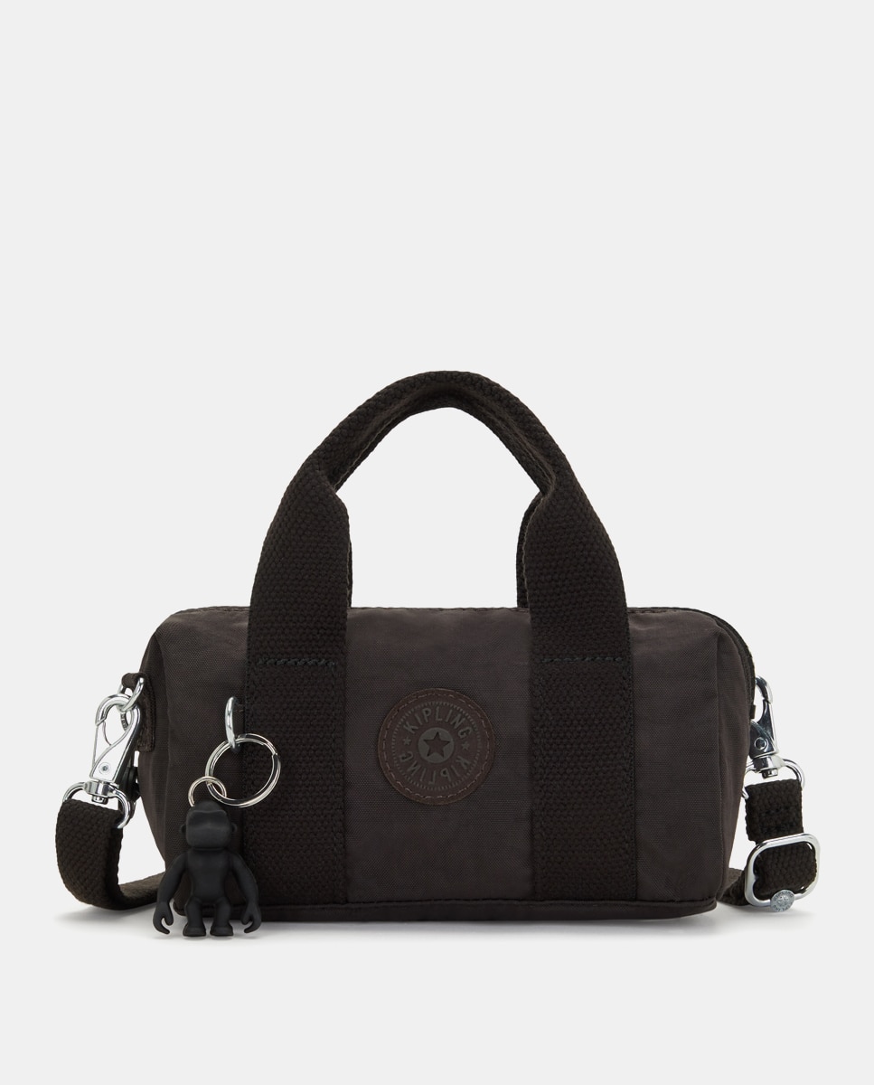 Imagen 0 de Bolso de hombro mini Bina en marrón oscuro con asa extraíble