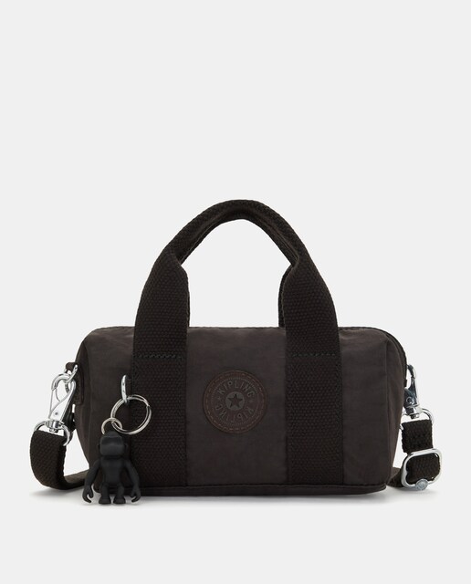 Imagen 0 de Bolso de hombro mini Bina en marrón oscuro con asa extraíble