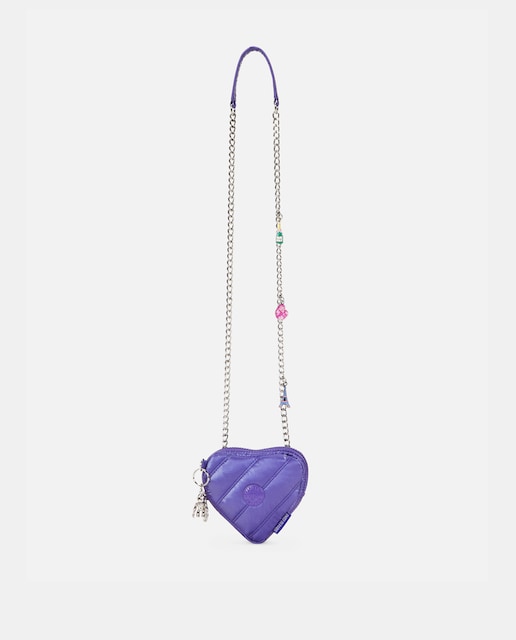 Imagen 0 de Bandolera mini Jazi en lila con forma de corazón de Kipling x Emily en Paris