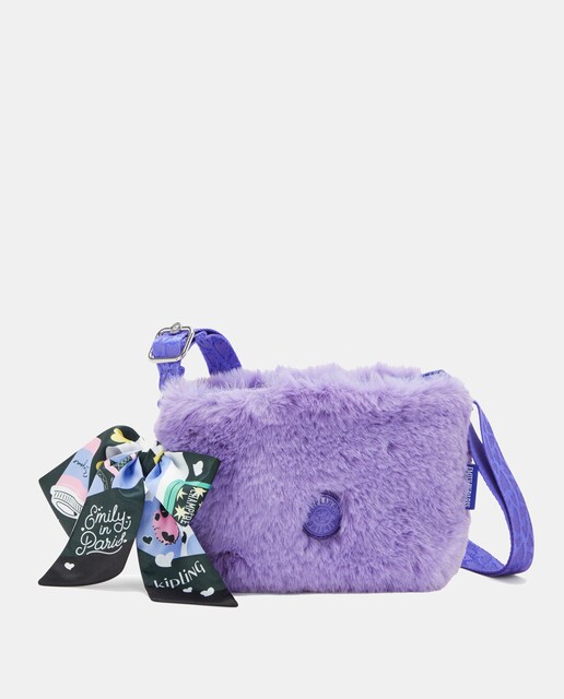 Imagen 0 de Bandolera pequeña Aminda en lila de Kipling x Emily en Paris