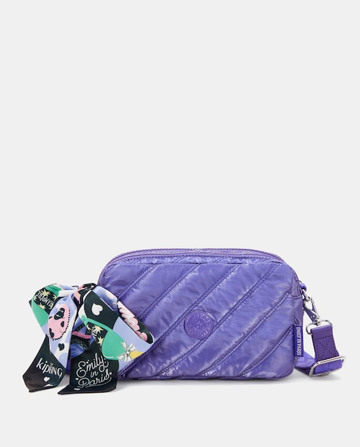 Imagen 0 de Bandolera pequeña Milda en lila de Kipling x Emily en Paris