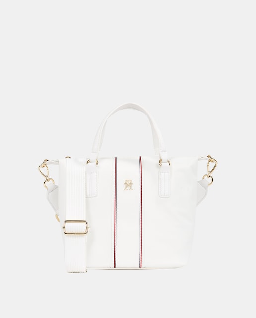 Imagen 0 de Bolso estilo mini tote con detalle corporativo