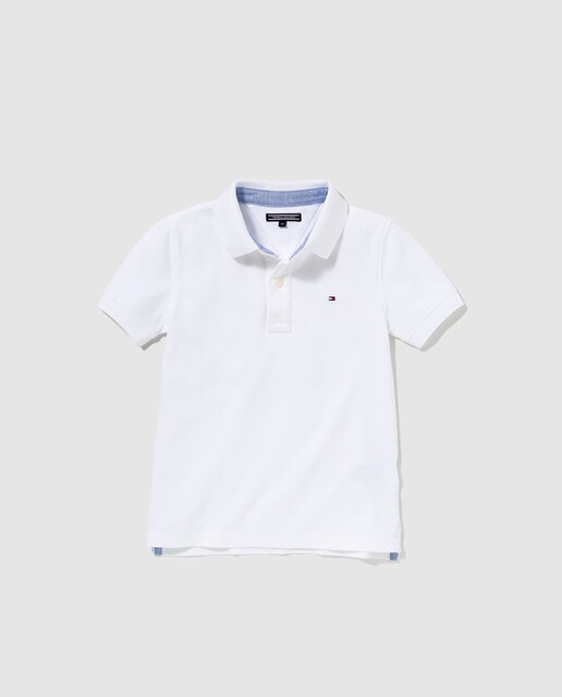 Imagen 0 de Polo básico de niño Tommy Hilfiger blanco
