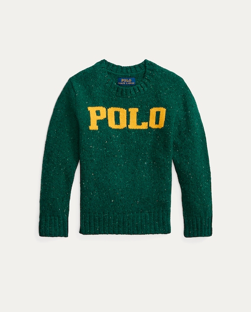 Imagen 0 de Jersey de lana de niño en verde