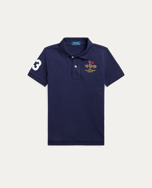 Imagen 0 de Polo de niño en azul con logo