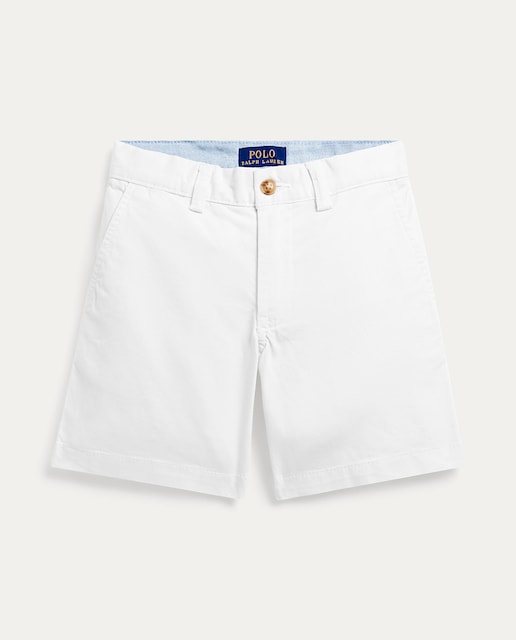 Imagen 0 de Bermuda de niño en blanco con cinturón