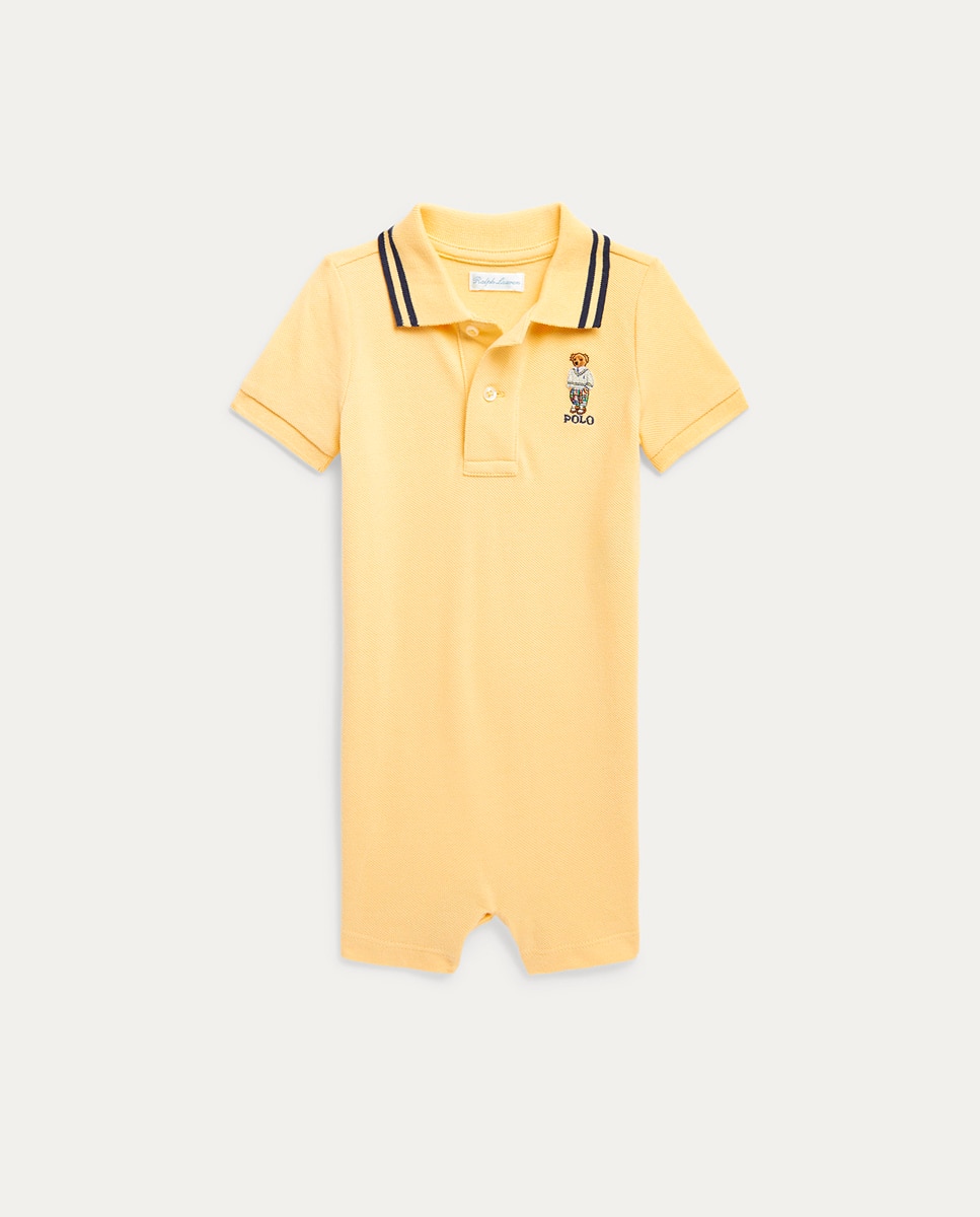 Imagen 0 de Pelele de bebé niño en amarillo con Polo Bear