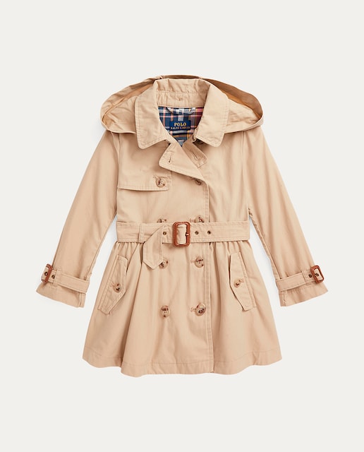 Imagen 0 de Gabardina de niña en marrón