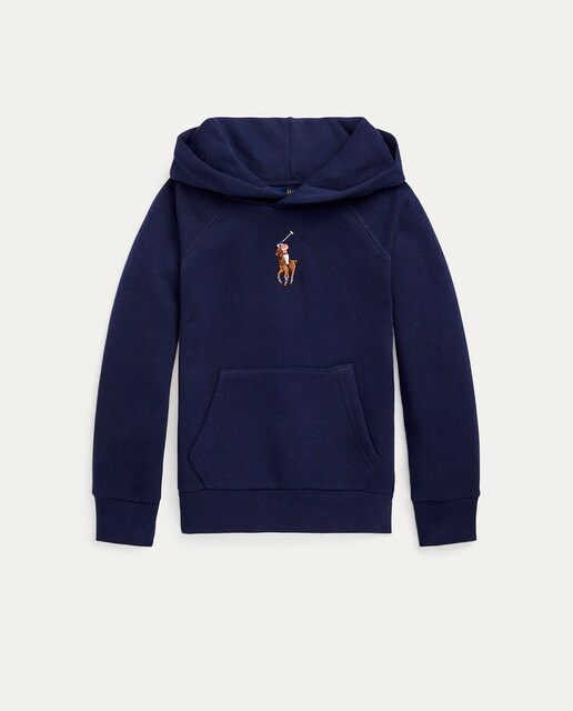 Imagen 0 de Sudadera de niña en azul con capucha