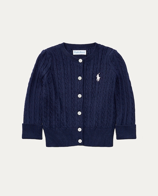 Imagen 0 de Cárdigan de ochos de bebé niña en azul