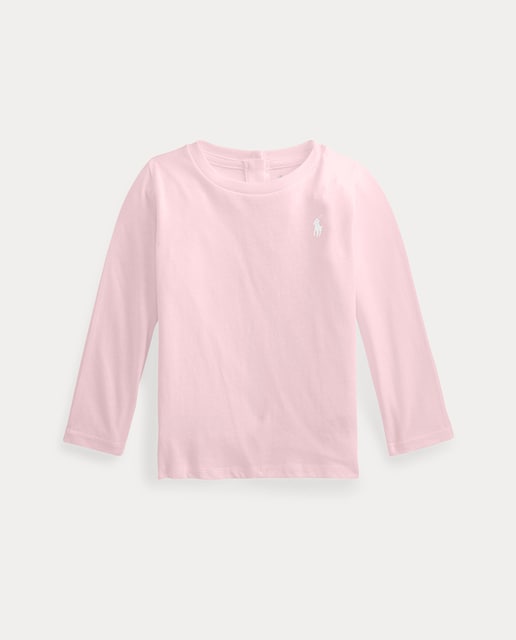 Imagen 0 de Camiseta de bebé niña de algodón rosa