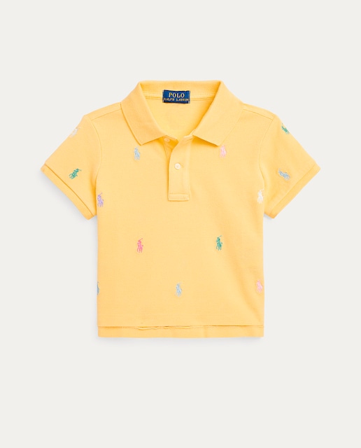 Imagen 0 de Polo de niña en amarillo con microestampado