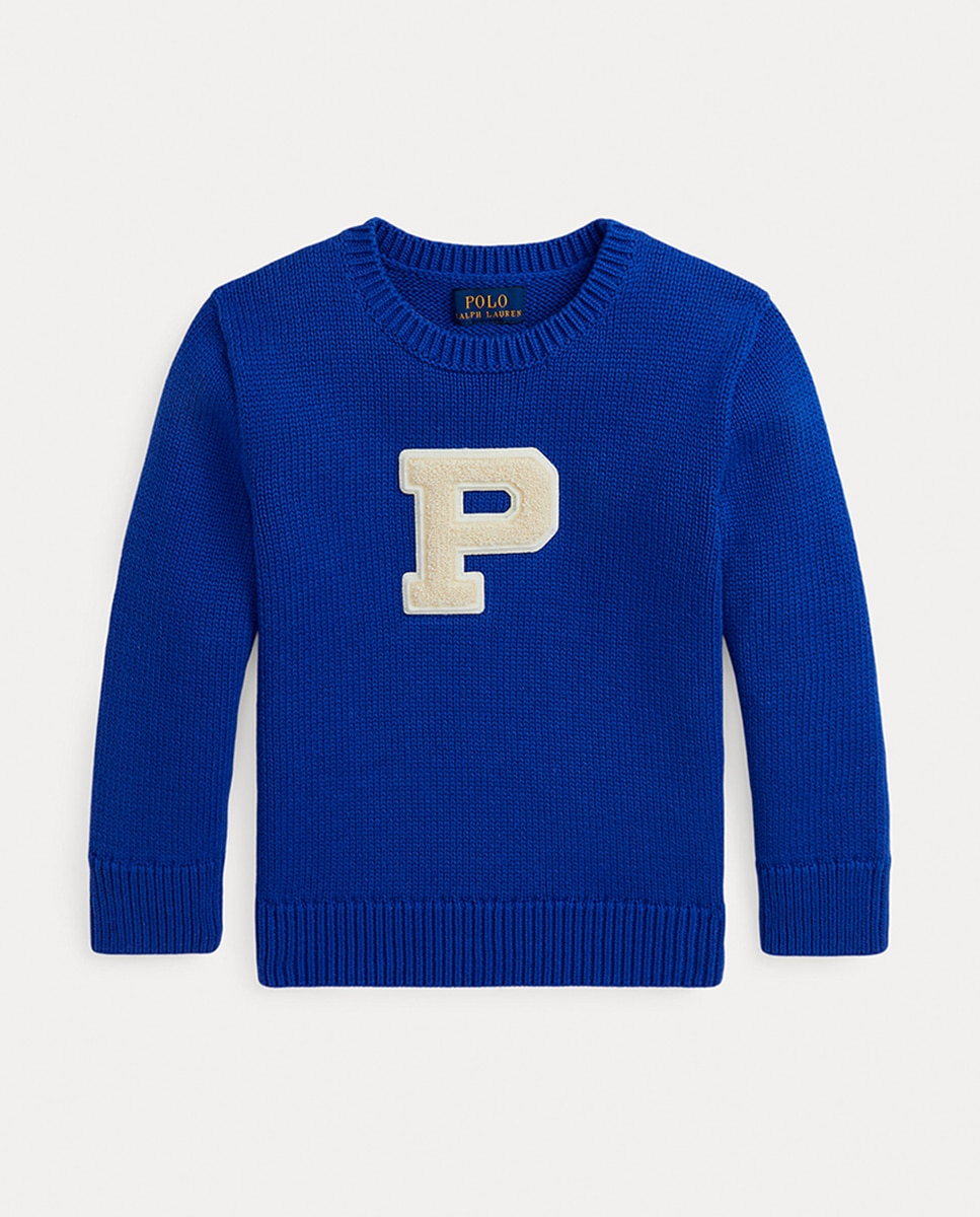 Imagen 0 de Jersey de niño de algodón en azul índigo
