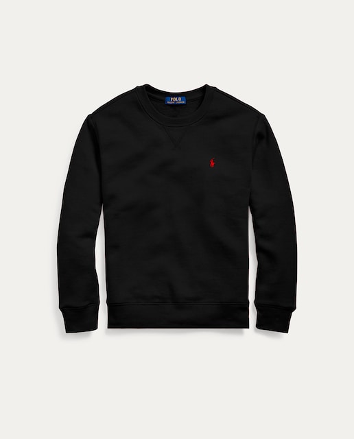 Imagen 0 de Sudadera de niño en negro y cuello redondo