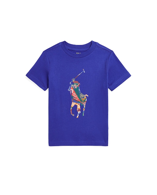 Imagen 0 de Camiseta de niño en azul con logo