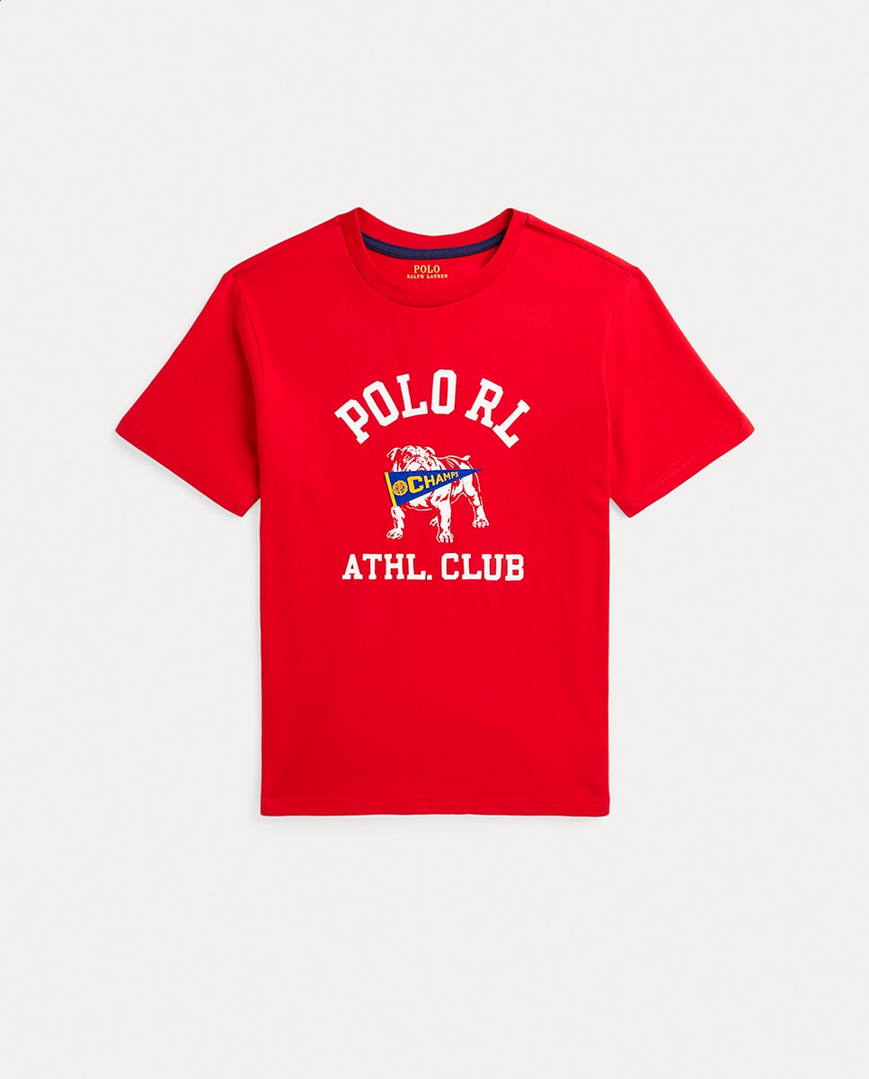 Imagen 0 de Camiseta de niño de algodón en rojo