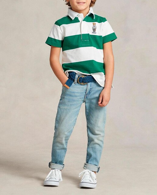 Imagen 0 de Vaquero de niño de algodón en azul